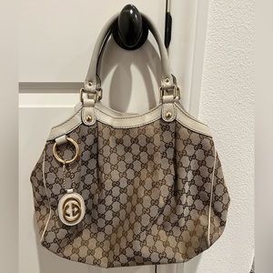 Gucci Sukey Gg Shoulder Bag Brown #42476G46B